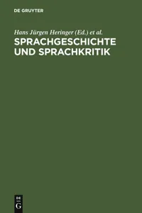 Sprachgeschichte und Sprachkritik_cover