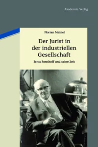 Der Jurist in der industriellen Gesellschaft_cover