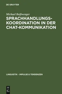 Sprachhandlungskoordination in der Chat-Kommunikation_cover