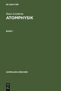 Hans Lessheim: Atomphysik. Band 1_cover
