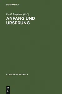 Anfang und Ursprung_cover