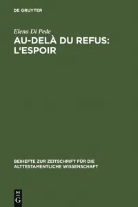 Au-delà du refus: l'espoir_cover