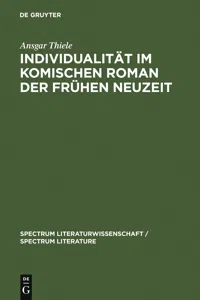 Individualität im komischen Roman der Frühen Neuzeit_cover