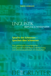 Sprache des Schmerzes - Sprechen über Schmerzen_cover