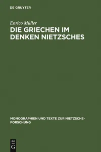 Die Griechen im Denken Nietzsches_cover