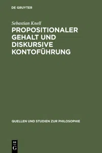 Propositionaler Gehalt und diskursive Kontoführung_cover