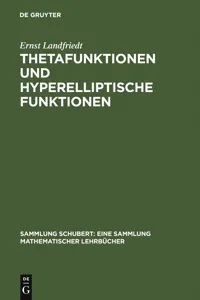 Thetafunktionen und hyperelliptische Funktionen_cover