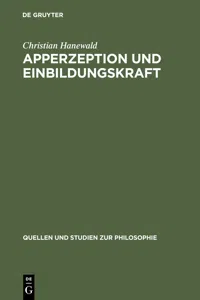 Apperzeption und Einbildungskraft_cover