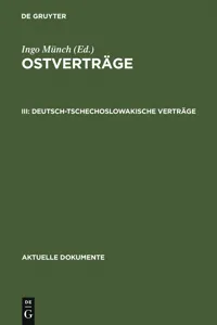 Deutsch-tschechoslowakische Verträge_cover