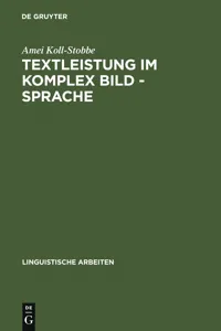 Textleistung im Komplex Bild - Sprache_cover