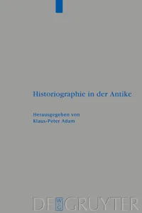 Historiographie in der Antike_cover