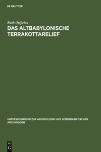 Das Altbabylonische Terrakottarelief_cover