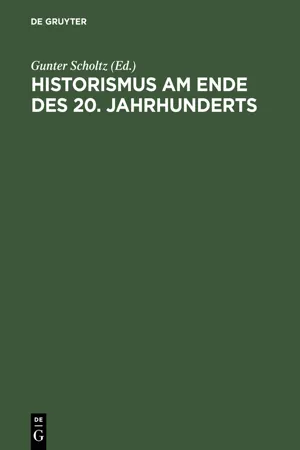 Historismus am Ende des 20. Jahrhunderts