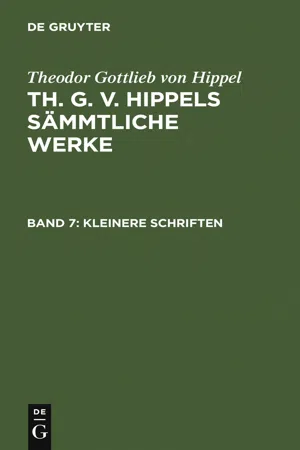 Kleinere Schriften