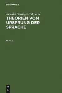 Theorien vom Ursprung der Sprache_cover