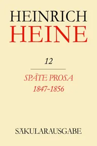 Späte Prosa 1847-1856_cover