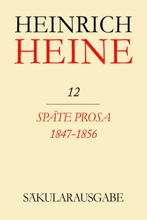 Späte Prosa 1847-1856