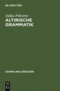 Altirische Grammatik_cover