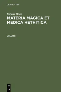 Materia Magica et Medica Hethitica_cover