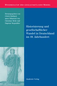 Historisierung und gesellschaftlicher Wandel in Deutschland im 19. Jahrhundert_cover