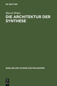 Die Architektur der Synthese_cover