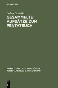 Gesammelte Aufsätze zum Pentateuch_cover