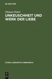 Unkeuschheit und Werk der Liebe_cover