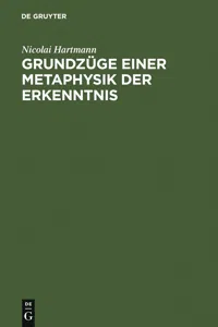 Grundzüge einer Metaphysik der Erkenntnis_cover