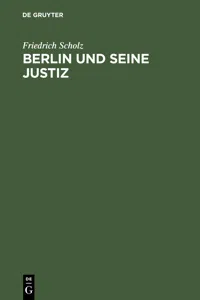 Berlin und seine Justiz_cover