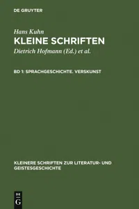 Sprachgeschichte. Verskunst_cover