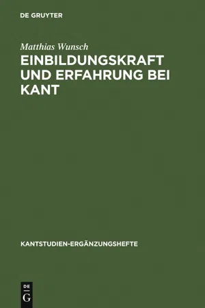 Einbildungskraft und Erfahrung bei Kant