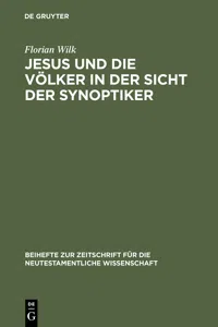 Jesus und die Völker in der Sicht der Synoptiker_cover