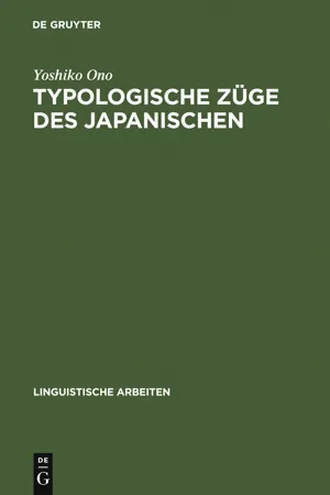 Typologische Züge des Japanischen