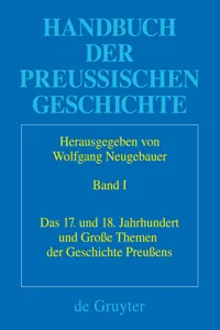 Das 17. und 18. Jahrhundert und Große Themen der Geschichte Preußens_cover