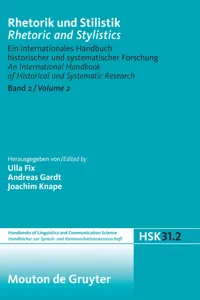 Rhetorik und Stilistik / Rhetoric and Stylistics_cover