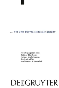 "... vor dem Papyrus sind alle gleich!"_cover