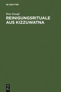 Reinigungsrituale aus Kizzuwatna_cover