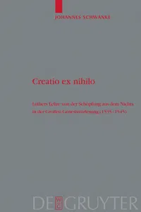 Creatio ex nihilo_cover