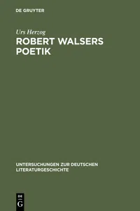 Robert Walsers Poetik_cover