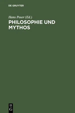 Philosophie und Mythos