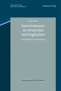 Satzstrukturen im Deutschen und Englischen_cover