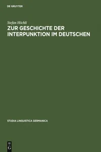 Zur Geschichte der Interpunktion im Deutschen_cover