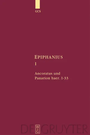 Ancoratus und Panarion haer. 1-33