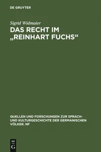 Das Recht im "Reinhart Fuchs"_cover