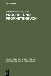 Prophet und Prophetenbuch_cover