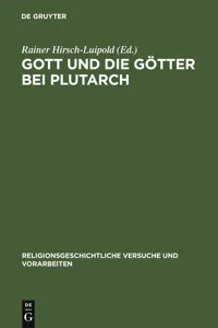 Gott und die Götter bei Plutarch_cover