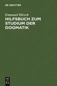 Hilfsbuch zum Studium der Dogmatik_cover