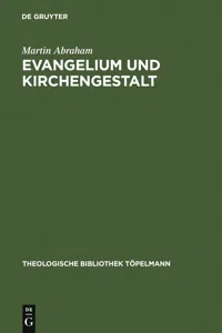 Evangelium und Kirchengestalt_cover