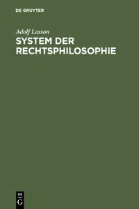 System der Rechtsphilosophie_cover