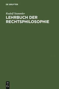 Lehrbuch der Rechtsphilosophie_cover